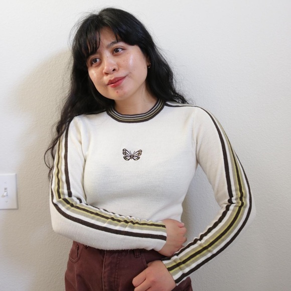 Butterfly long sleeve knit top - Picture 2 of 8